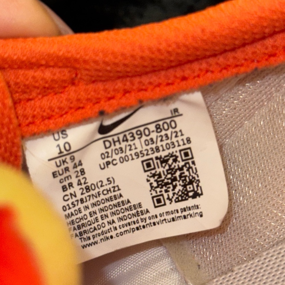Nike WAFFLE TRAINER 2 'FIRST USE - IN ORANGE' SIZE 10 Men’s - Picture 6 of 9